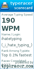 Scorecard for user _i_hate_typing_