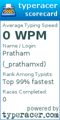 Scorecard for user _prathamxd
