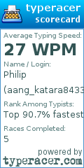 Scorecard for user aang_katara843366
