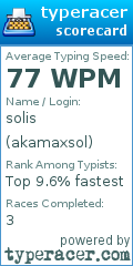 Scorecard for user akamaxsol