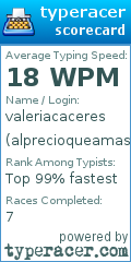 Scorecard for user alprecioqueamas