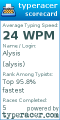 Scorecard for user alysis