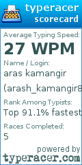 Scorecard for user arash_kamangir89584