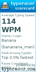 Scorecard for user bananana_man