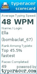 Scorecard for user bombaclat_67