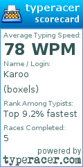 Scorecard for user boxels