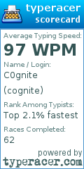 Scorecard for user cognite