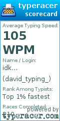Scorecard for user david_typing_