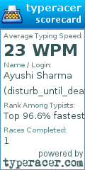 Scorecard for user disturb_until_death