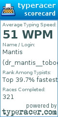 Scorecard for user dr_mantis__toboggan