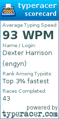 Scorecard for user engyn