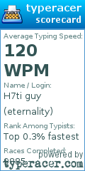 Scorecard for user eternality