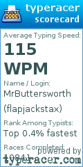 Scorecard for user flapjackstax