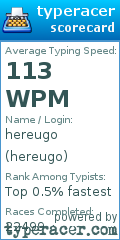 Scorecard for user hereugo