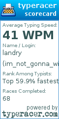 Scorecard for user im_not_gonna_win