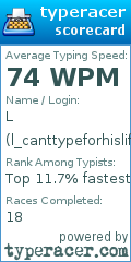 Scorecard for user l_canttypeforhislife1