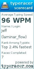 Scorecard for user laminar_flow