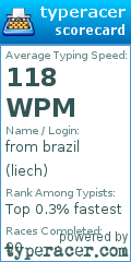 Scorecard for user liech