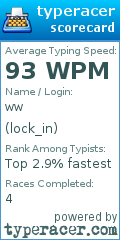 Scorecard for user lock_in
