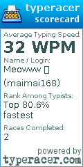 Scorecard for user maimai168
