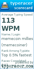 Scorecard for user memecoiner