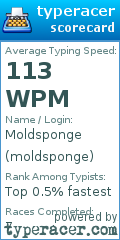 Scorecard for user moldsponge