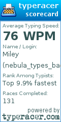 Scorecard for user nebula_types_bad