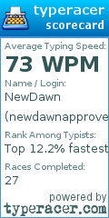 Scorecard for user newdawnapproves