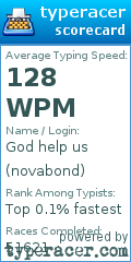 Scorecard for user novabond