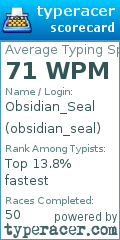 Scorecard for user obsidian_seal