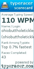Scorecard for user ohiobuttholetickler420