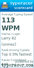 Scorecard for user oninez