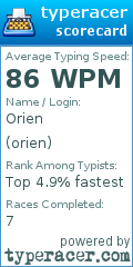 Scorecard for user orien