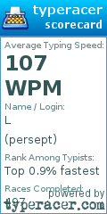 Scorecard for user persept