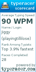 Scorecard for user playingtillilose