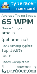 Scorecard for user pohameliaa