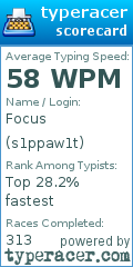 Scorecard for user s1ppaw1t