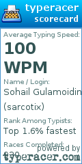 Scorecard for user sarcotix