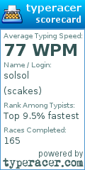 Scorecard for user scakes
