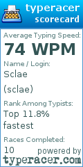 Scorecard for user sclae