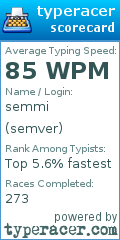 Scorecard for user semver