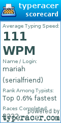 Scorecard for user serialfriend