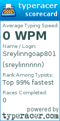 Scorecard for user sreylinnnnn