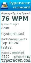 Scorecard for user systemflaws