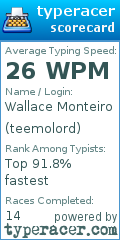 Scorecard for user teemolord