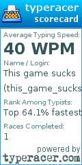 Scorecard for user this_game_sucks_
