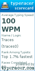 Scorecard for user traces0