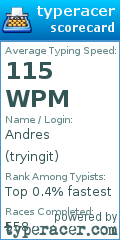 Scorecard for user tryingit