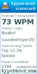 Scorecard for user ussdestroyer35