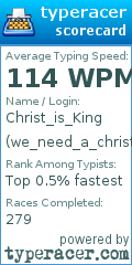Scorecard for user we_need_a_christian_theocracy
